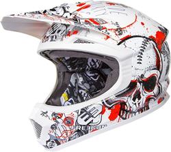 SHOT FREEGUN XP-4 DERBY Helm weiss/sw./rot S SHOT FREEGUN XP-4 DERBY Helm weiss/sw./rot S