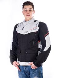 MACNA COBALT Jacke schw./ash-weiss/rot L