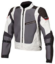MACNA SUNRISE Mesh/Textiljacke hellgrau/schwarz S MACNA SUNRISE Mesh/Textiljacke hellgrau/schwarz S