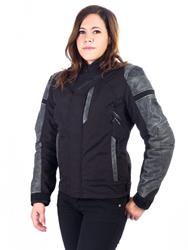 MACNA CLASH Damen Textil/Lederjacke schwarz L