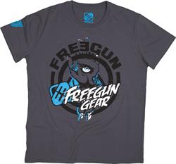 SHOT FREEGUN TETRA T-Shirt grau/blau/sw. M SHOT FREEGUN TETRA T-Shirt grau/blau/sw. M