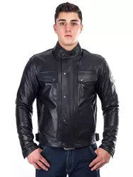 BELO FIELD Lederjacke schwarz L BELO FIELD Lederjacke schwarz L