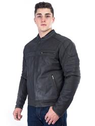 BELO DOWER Lederjacke schwarz-braun M BELO DOWER Lederjacke schwarz-braun M