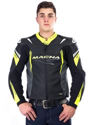 MACNA BLAST Lederjacke schwarz/gelb 50 MACNA BLAST Lederjacke schwarz/gelb 50