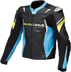 MACNA BLAST Lederjacke sw./blau/gelb 52 MACNA BLAST Lederjacke sw./blau/gelb 52
