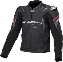 MACNA BLAST Lederjacke schwarz/rot 54 MACNA BLAST Lederjacke schwarz/rot 54