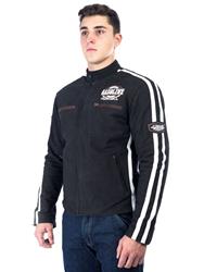 SPIDER GASOLINE Lederjacke sw./nubuk 4XL