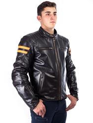 SEGURA RETRO Lederjacke braun/vintage orange M SEGURA RETRO Lederjacke braun/vintage orange M