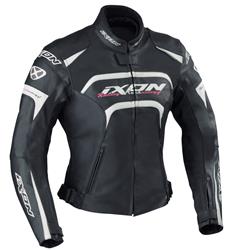 IXON FEVER Damenlederjacke schw./weiss/fuschia XXL IXON FEVER Damenlederjacke schw./weiss/fuschia XXL