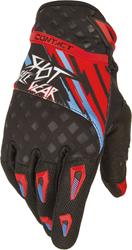 SHOT CONTACT RAID Handschuh rot/blau/sw. 09 SHOT CONTACT RAID Handschuh rot/blau/sw. 09