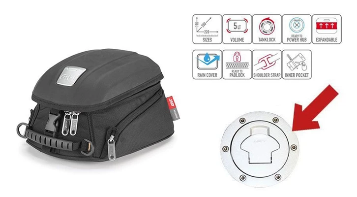 Tankrucksack MT505 für BMW K1200GT (2006-2008) Tankrucksack MT505 für BMW K1200GT (2006-2008)