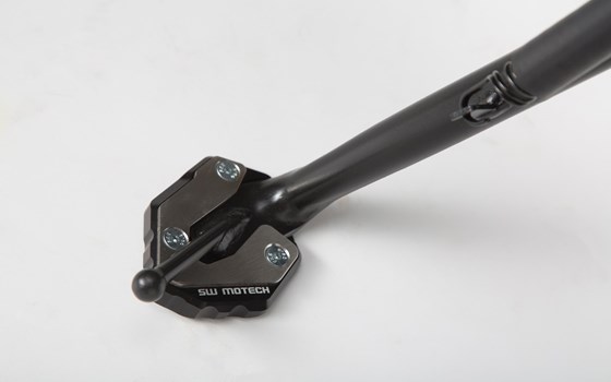 Seitenständerfuß-Verbreiterung. Schwarz/Silbern. Yamaha MT-09 Tracer, XSR900/Abar. - Bild 3