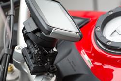 Navi-Halter am Lenker. Schwarz. Ducati Multistrada 1200/ 950/ 1260/ V2.