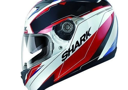 Shark S 700 S White Black Red incl. Sonnenblende - Bild 1