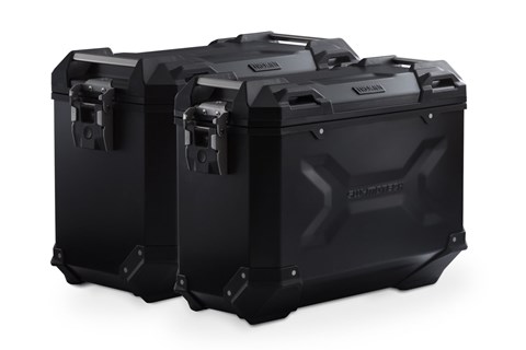 Marke: SW-MOTECH Artikelname: TRAX ADV Alukoffer-System. Schwarz. 45/37 l. Kawasaki KLR 650 (08-18).