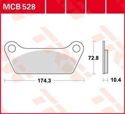 Bremsbelag TRW Lucas MCB 528 LF