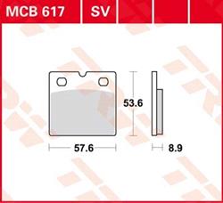Bremsbelag TRW Lucas MCB 617 Organic Bremsbelag TRW Lucas MCB 617 Organic