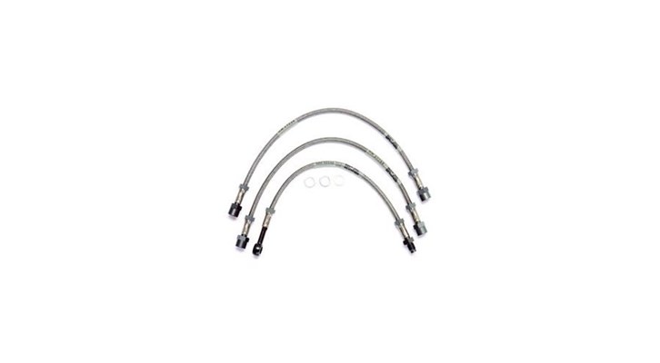 Stahlflexbremsleitung (dreiteilig) für BMW R 80 Modelle Stahlflexbremsleitung (dreiteilig) für BMW R 80 Modelle