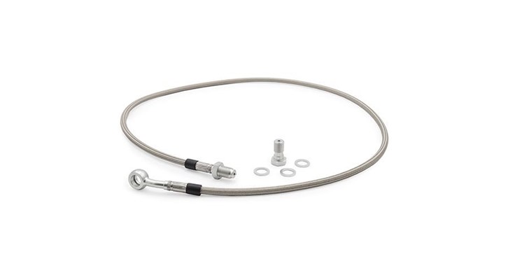 Stahlflexbremsleitung (einteilig) für BMW R 80 Modelle Stahlflexbremsleitung (einteilig) für BMW R 80 Modelle