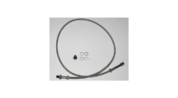 Stahlflexbremsleitung (einteilig) für BMW R 80 Modelle Stahlflexbremsleitung (einteilig) für BMW R 80 Modelle