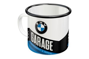 Emaille-Becher BMW - Garage für BMW K1200LT