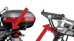 Topcasehalterung für BMW R1200GS (04-12), R1200GS Adv (05-13) & HP2