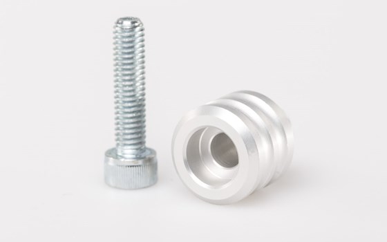 Schalthebel-Verlängerung. Verlängerung um 15 mm. Silbern. Universal. - Bild 1