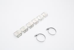 Krümmerschutz. Für Krümmer Ø 32-50 mm. Edelstahl. Silbern.