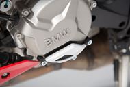 SW-MOTECH Motorgehäusedeckel-Schutz. Schwarz/Silbern. BMW S1000R / RR / XR.