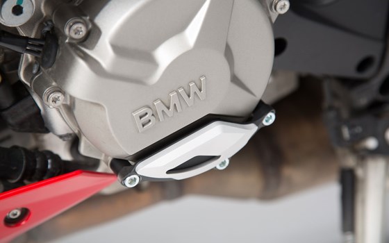 Motorgehäusedeckel-Schutz. Schwarz/Silbern. BMW S1000R / RR / XR. - Bild 1