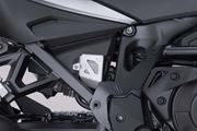 Bremsflüssigkeitsbehälter-Schutz. Silbern. Suzuki DL1000, Honda CRF1000L/1100L.