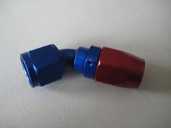 Alu-Fitting, 45° Rohr, -D8 (3/4-16UNF) Alu-Fitting, 45° Rohr, -D8 (3/4-16UNF)