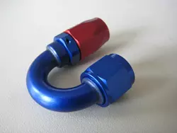 Alu-Fitting, 180° Rohr, -D8 (3/4-16UNF) Alu-Fitting, 180° Rohr, -D8 (3/4-16UNF)