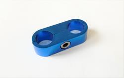 Alu-Schlauchhalter, -D8, blau eloxiert, Preis pro Stück