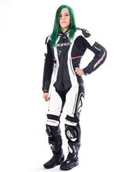 IXON ASTRALE LADY Lederkombi 1-teilig schwarz/weiss/fuchsia XS IXON ASTRALE LADY Lederkombi 1-teilig schwarz/weiss/fuchsia XS