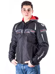 IXON DUAL Textiljacke schwarz/weiss/rot S IXON DUAL Textiljacke schwarz/weiss/rot S