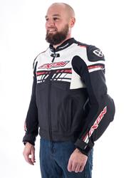 IXON EXOCET Lederjacke schwarz/weiss/rot 3XL IXON EXOCET Lederjacke schwarz/weiss/rot 3XL