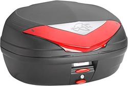 KAPPA K466N Top Case mit rotem Reflektor schwarz 46 Liter