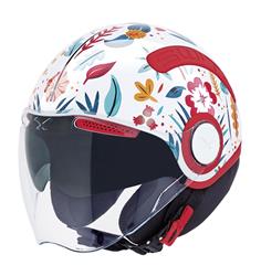 NEXX SX.10 SWITX CHLOE weiss/rot/flower L NEXX SX.10 SWITX CHLOE weiss/rot/flower L