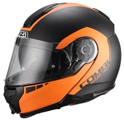 NZI COMBI DUO BANDS Klapphelm schwarz matt/orange XL NZI COMBI DUO BANDS Klapphelm schwarz matt/orange XL