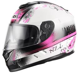 NZI SYMBIO SUNDANCE Integralhelm weiss/rosa/schwarz XXL NZI SYMBIO SUNDANCE Integralhelm weiss/rosa/schwarz XXL