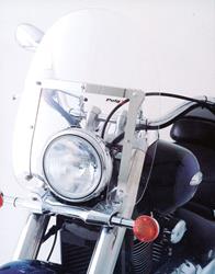 PUIG AMERICA 1 Windschutzscheibe incl. universeller Gabelhalterung klar