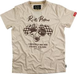 RUSTY PISTONS DEXTER T-Shirt beige L RUSTY PISTONS DEXTER T-Shirt beige L