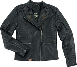 RUSTY PISTONS LIVONIA Damenlederjacke schwarz XXL RUSTY PISTONS LIVONIA Damenlederjacke schwarz XXL