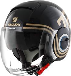 SHARK NANO 72 Jethelm schwarz/gold S SHARK NANO 72 Jethelm schwarz/gold S
