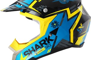 SHARK SX2 WACKEN Crosshelm schwarz/blau/gelb XL