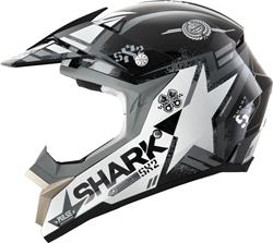 SHARK SX2 WACKEN Crosshelm schwarz/weiss M SHARK SX2 WACKEN Crosshelm schwarz/weiss M