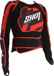 SHOT AIRLIGHT 2 Protektorenhemd schwarz/rot M SHOT AIRLIGHT 2 Protektorenhemd schwarz/rot M