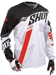 SHOT FLEXOR SYSTEM Jersey weiss/rot/schwarz M SHOT FLEXOR SYSTEM Jersey weiss/rot/schwarz M