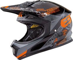 SHOT FREEGUN XP-4 BANDANA Helm grau/orange XL SHOT FREEGUN XP-4 BANDANA Helm grau/orange XL
